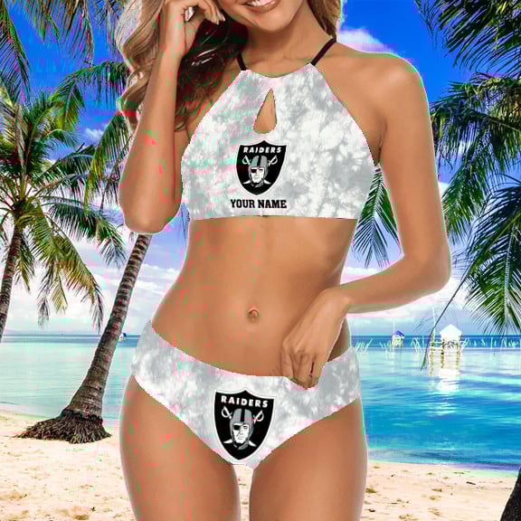 Farmhousemerch Las Vegas Raiders NFL New Personalized Cami Bikini For Fan