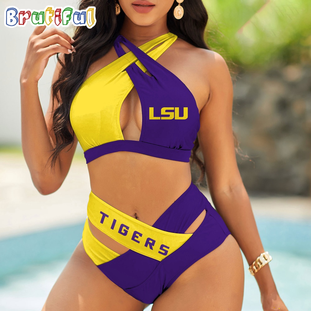 Farmhousemerch LSU Tigers NCAA Women Bikini Set Gift For Fan