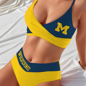 Farmhousemerch Michigan Wolverines NCAA Women Bikini Set Gift For Fan
