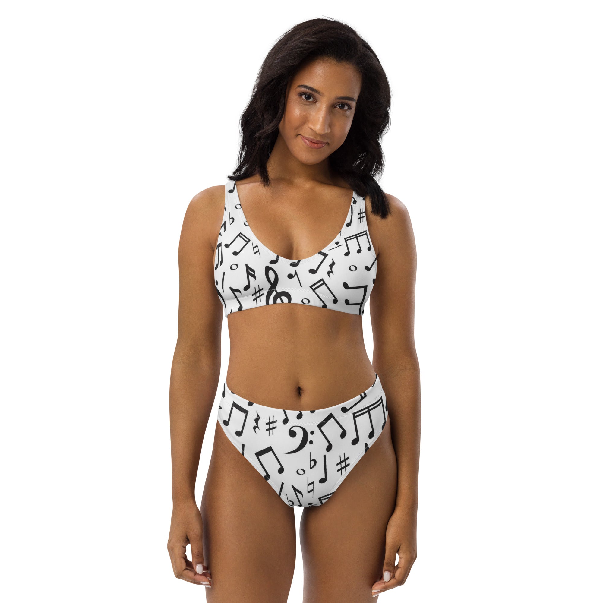 Farmhousemerch Music Recycled High-Waisted Bikini Gift For Fan