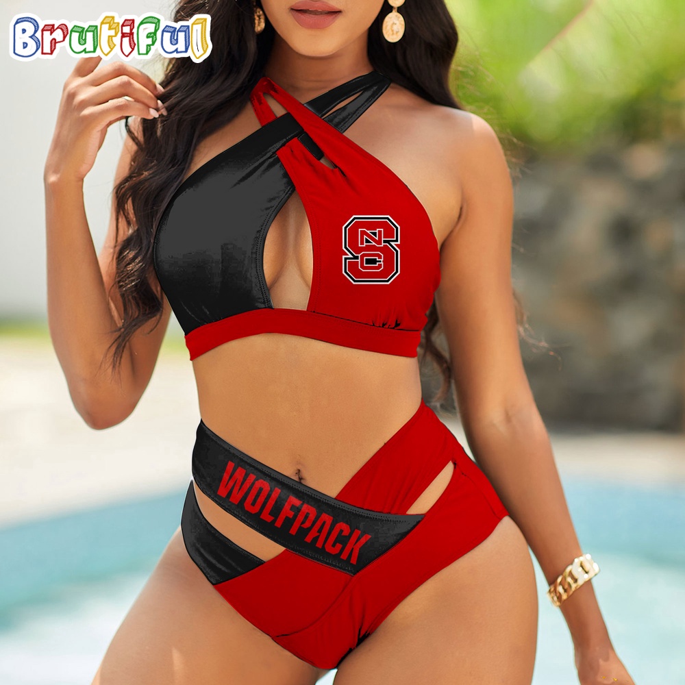 Farmhousemerch NC State Wolfpack NCAA Women Bikini Set Gift For Fan