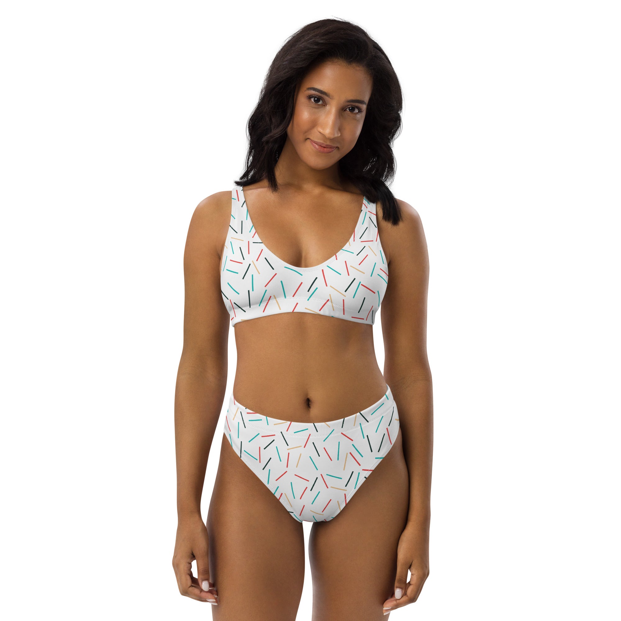 Farmhousemerch Sprinkles Recycled High-Waisted Bikini Gift For Fan