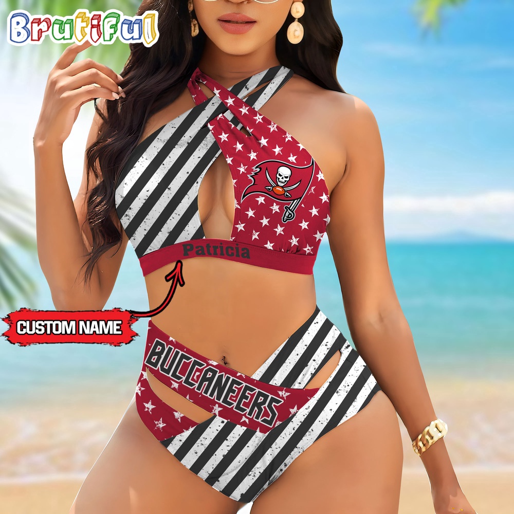 Farmhousemerch Tampa Bay Buccaneers NFL Women Bikini Set Summer Football Bikini Sets Gift For Fan