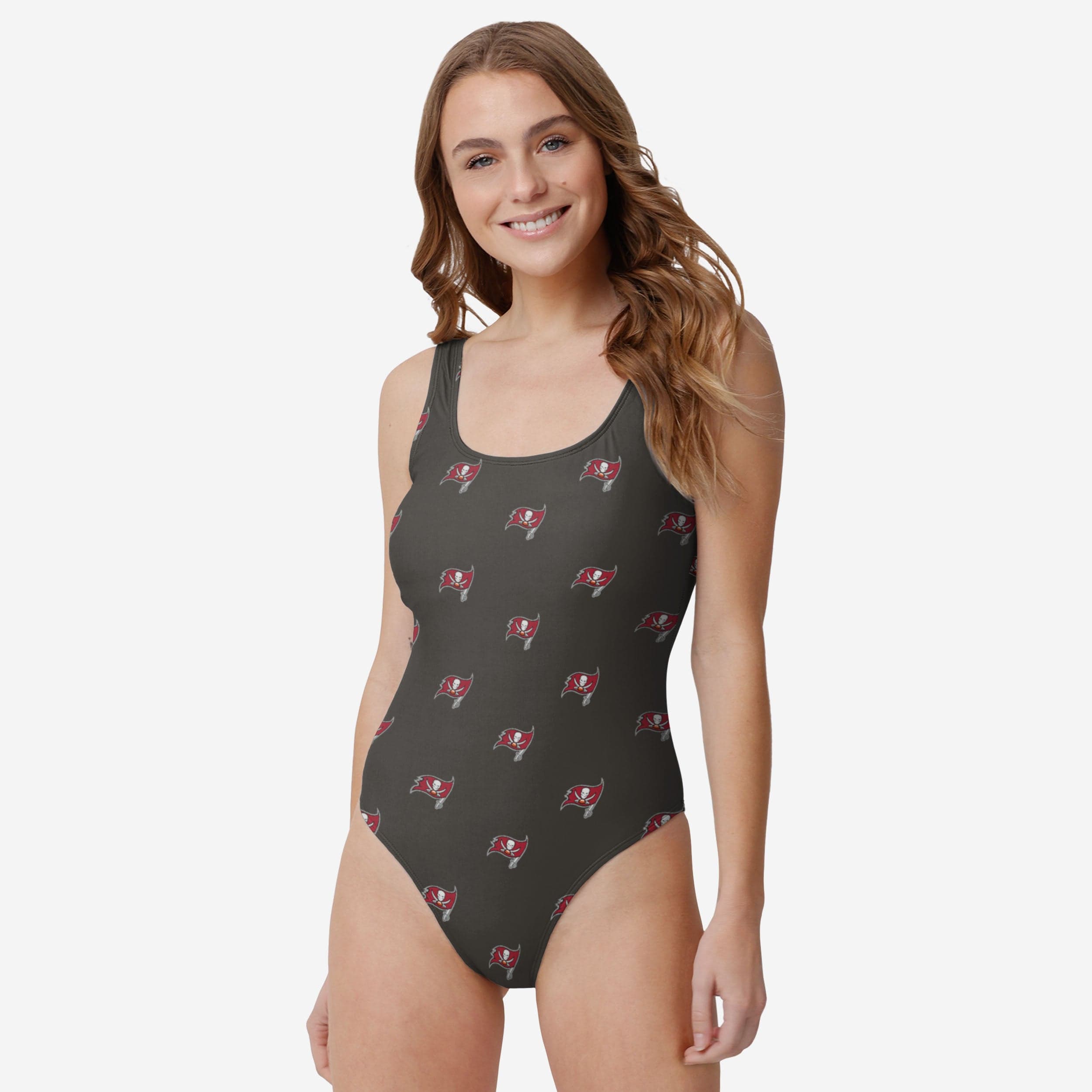 Farmhousemerch Tampa Bay Buccaneers NFL Womens Mini Print One Piece Swimsuit Gift For Fan
