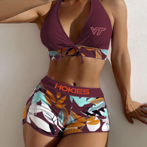Farmhousemerch Virginia Tech Hokies NCAA Women Bikini Set Gift For Fan