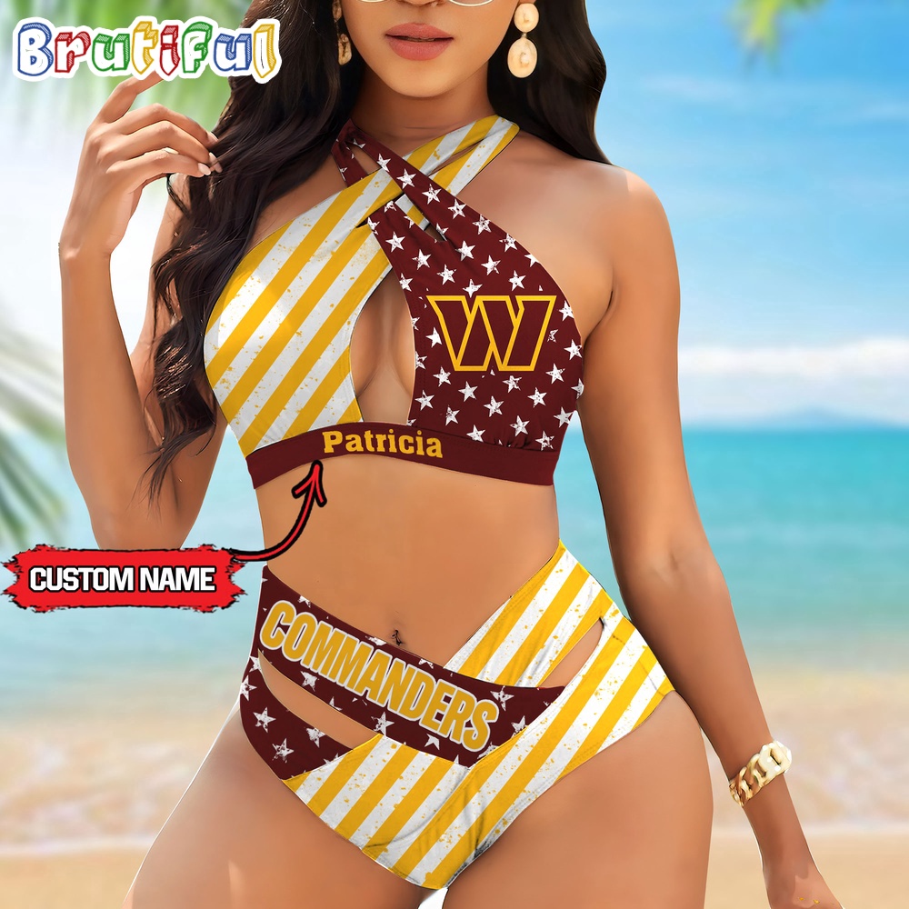 Farmhousemerch Washington Commanders NFL Women Bikini Set Summer Football Bikini Sets Gift For Fan