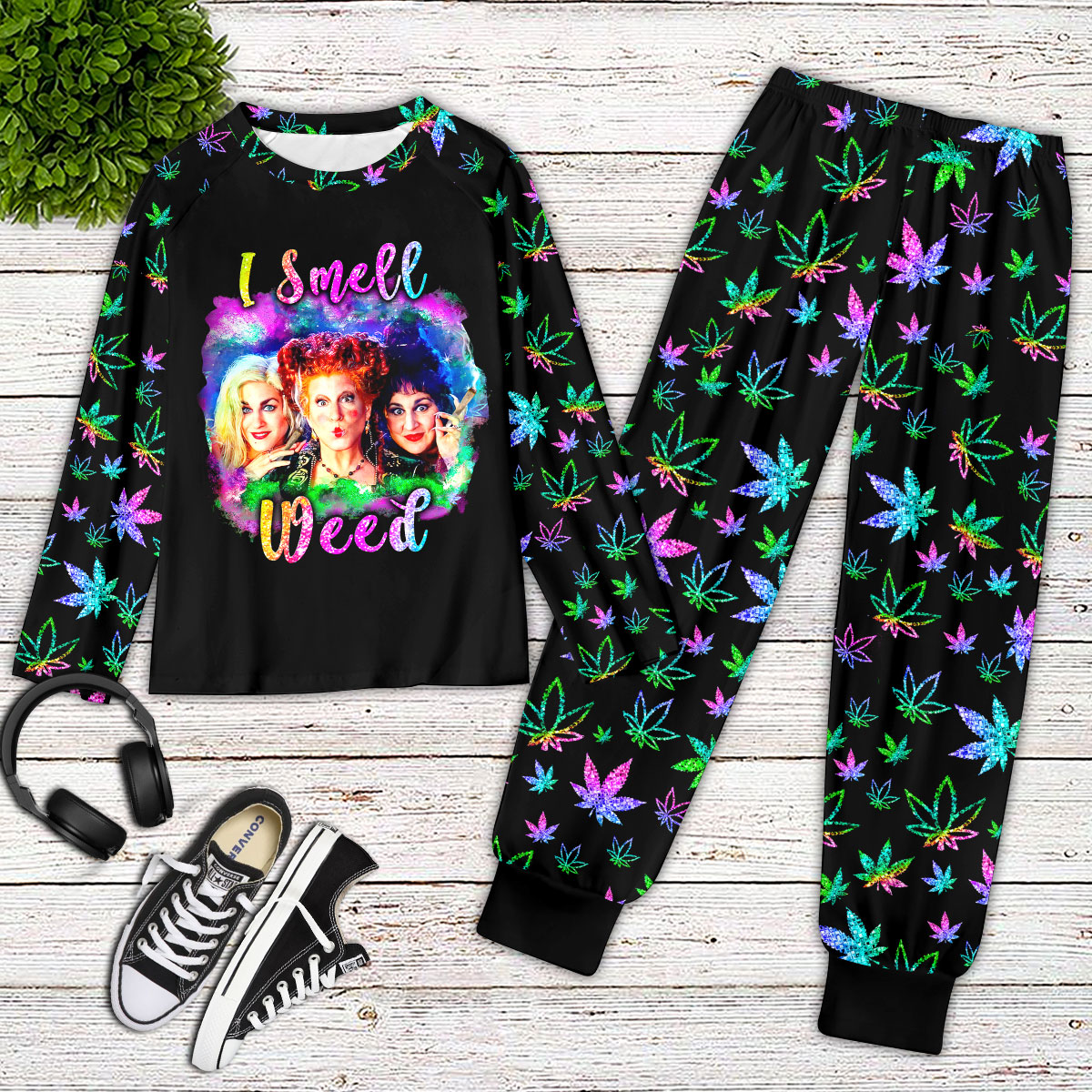 Farmhousemerch Weed Music Pajamas Set Gift For Fan